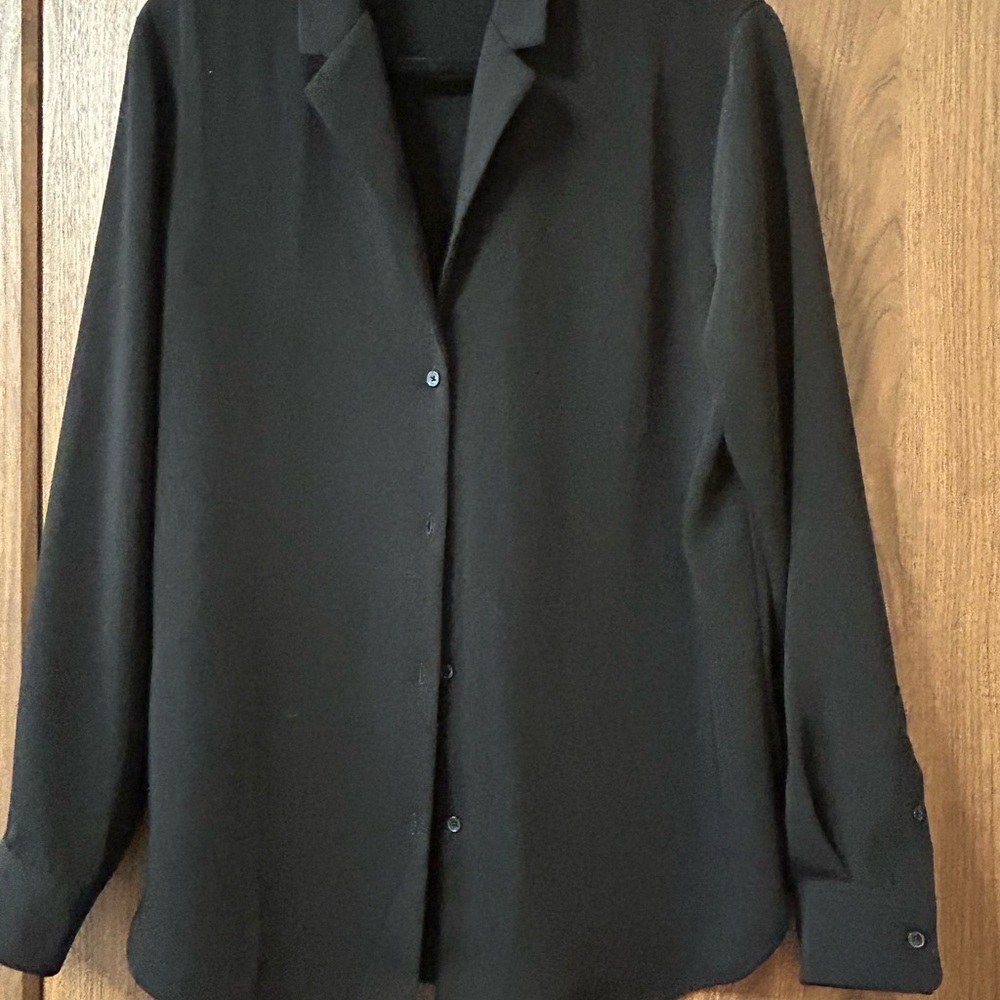 Babaton Classic Black Button-Up Shirt Aritzia